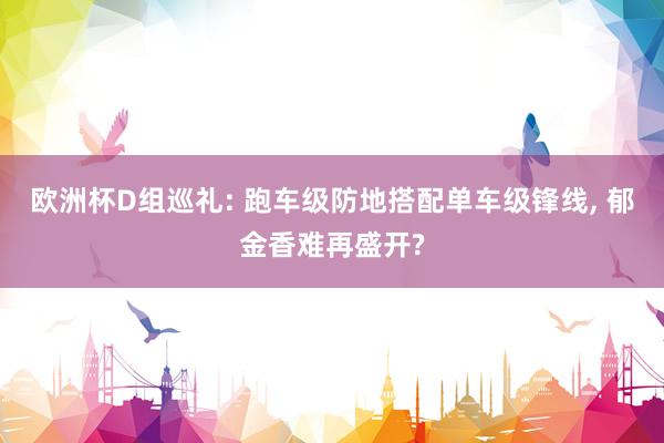 欧洲杯D组巡礼: 跑车级防地搭配单车级锋线, 郁金香难再盛开?