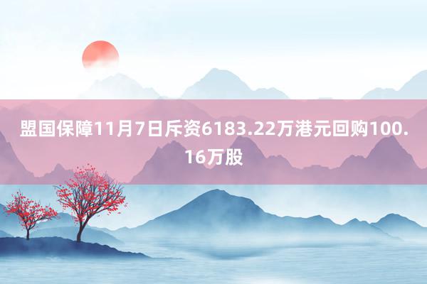 盟国保障11月7日斥资6183.22万港元回购100.16万股